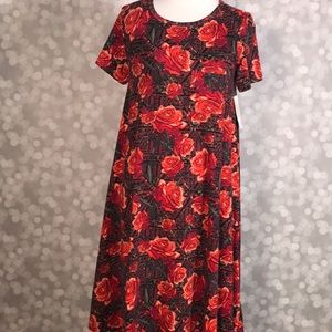 Rose print LuLaRoe Carly